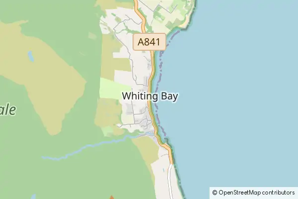 Karte Whiting Bay