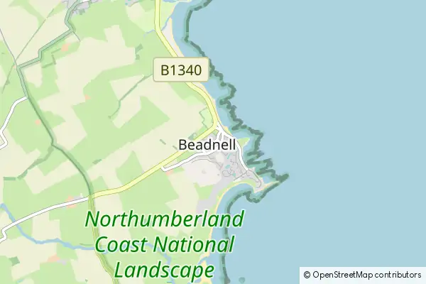 Karte Beadnell