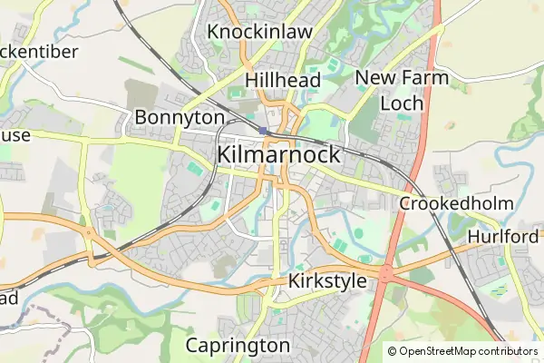 Karte Kilmarnock (Scotland)