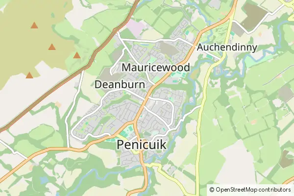 Karte: Penicuik • © OpenStreetMap contributors Karte Penicuik