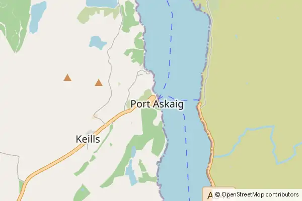 Karte: Port Askaig • © OpenStreetMap contributors Karte Port Askaig