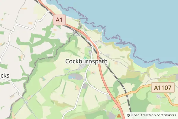 Karte Cockburnspath