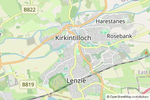 Karte Kirkintilloch