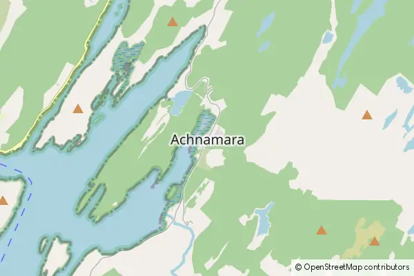 Karte Achnamara