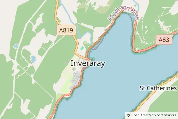 Karte: Inveraray • © OpenStreetMap contributors Karte Inveraray