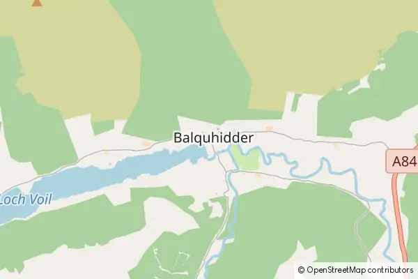 Karte Balquhidder