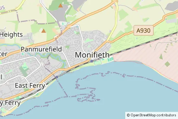 Karte Monifieth