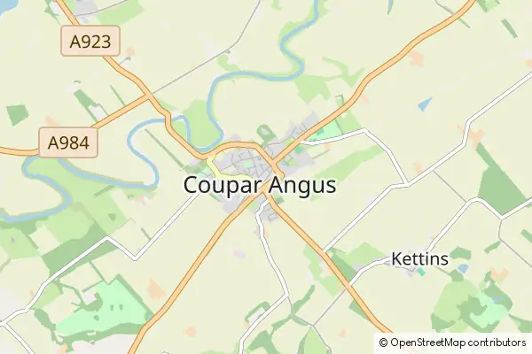 Karte Coupar Angus