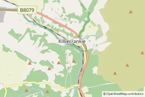 Karte Killiecrankie