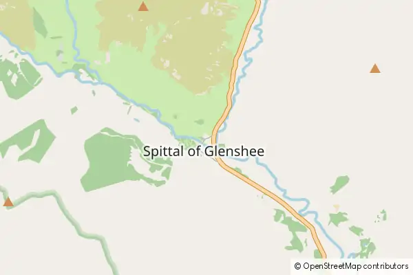 Karte Spittal of Glenshee