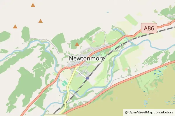 Karte Newtonmore