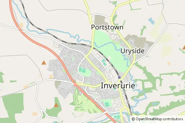 Karte Inverurie