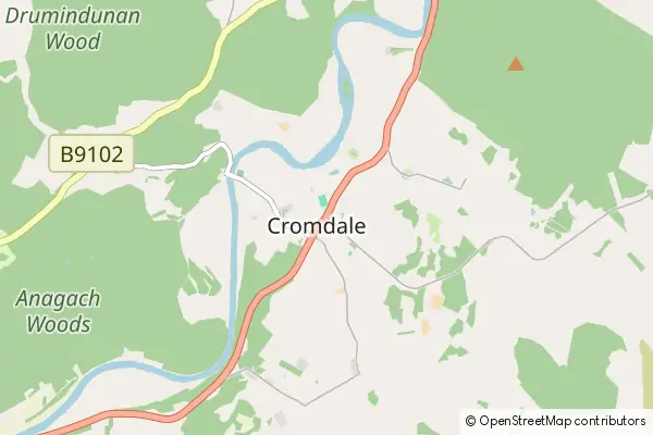 Karte Cromdale