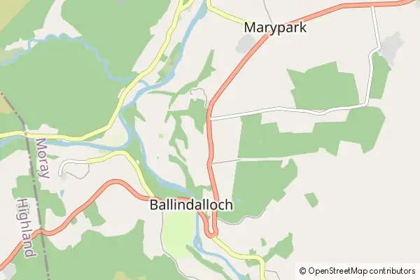 Karte Ballindalloch