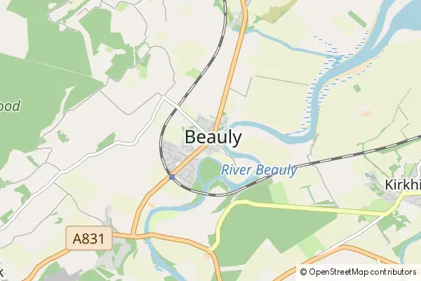 Karte Beauly