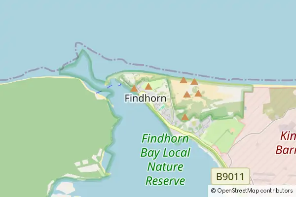 Karte Findhorn