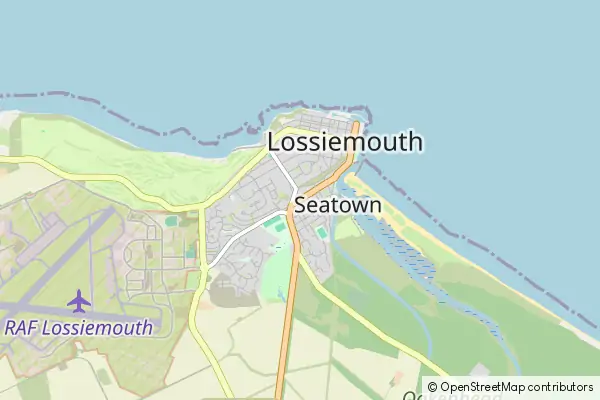 Karte: Lossiemouth • © OpenStreetMap contributors Karte Lossiemouth