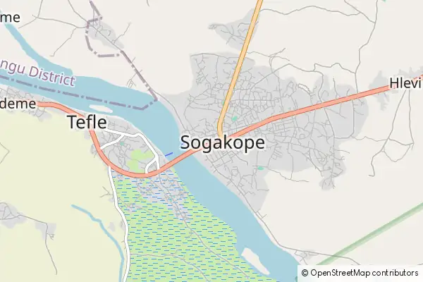 Karte: Sogakope • © OpenStreetMap contributors Karte Sogakope