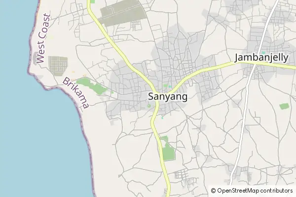 Karte: Sanyang • © OpenStreetMap contributors Karte Sanyang