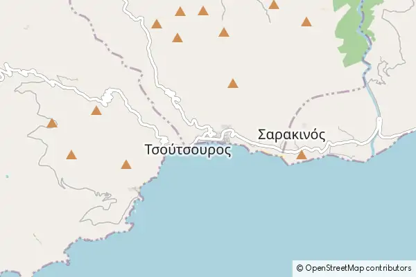 Karte: Tsoutsouras • © OpenStreetMap contributors Karte Tsoutsouras