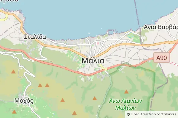 Karte Malia