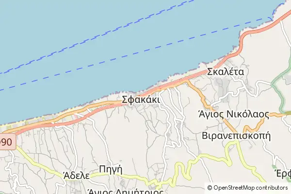 Karte Sfakáki