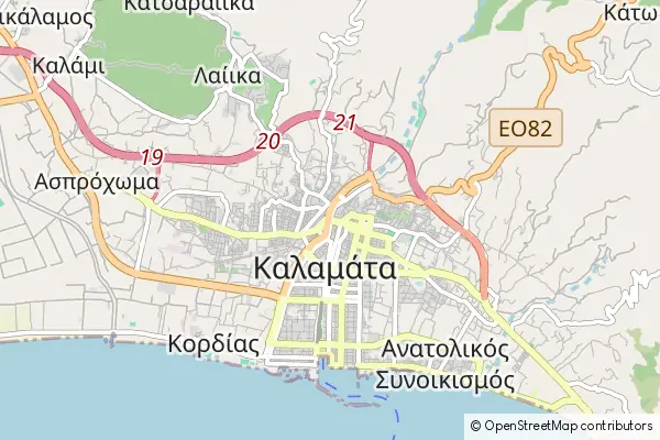 Karte Kalamata