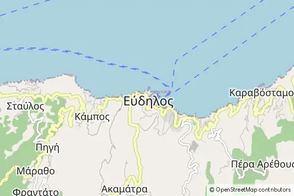 Karte: Evdilos • © OpenStreetMap contributors Karte Evdilos