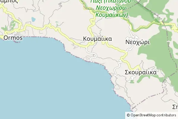 Karte Ormos Koumeikon