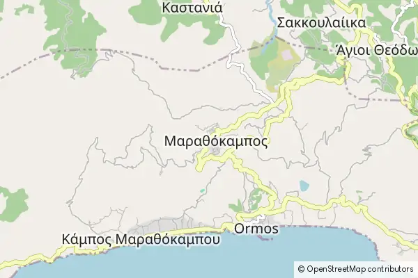 Karte: Marathokambos • © OpenStreetMap contributors Karte Marathokambos