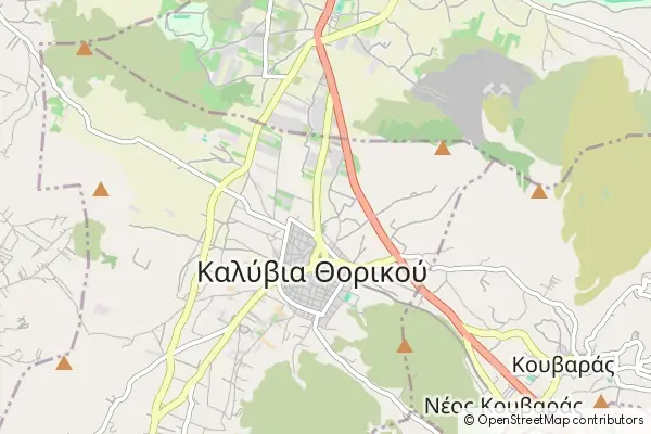 Karte: Kalývia Thorikoú • © OpenStreetMap contributors Karte Kalývia Thorikoú