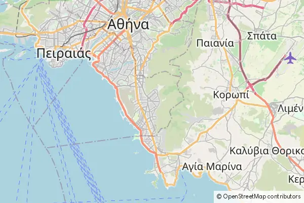Karte: Glyfada • © OpenStreetMap contributors Karte Glyfada