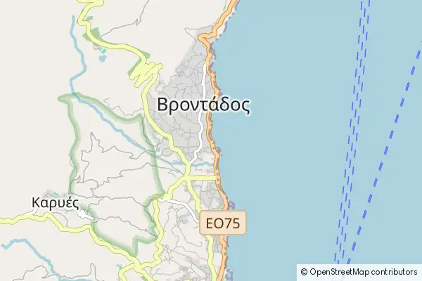 Karte: Vrontádos • © OpenStreetMap contributors Karte Vrontádos