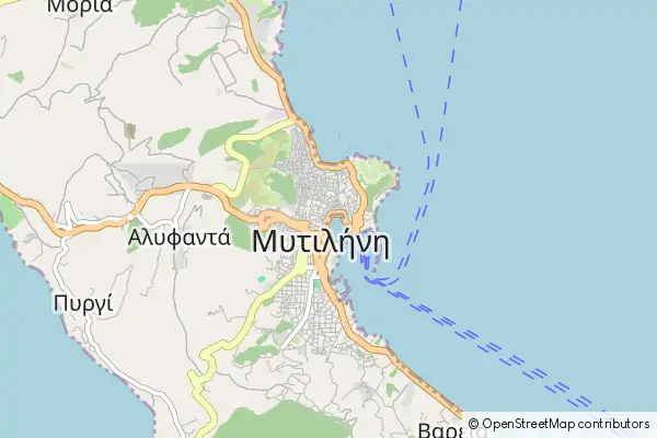 Karte Mytilini