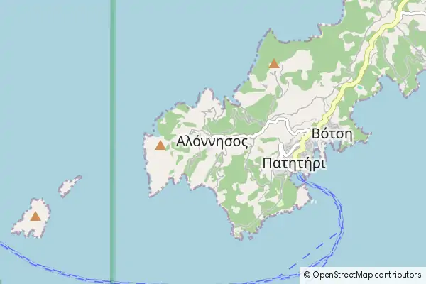 Karte Alonnisos Town