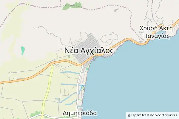 Karte Néa Anchiálos