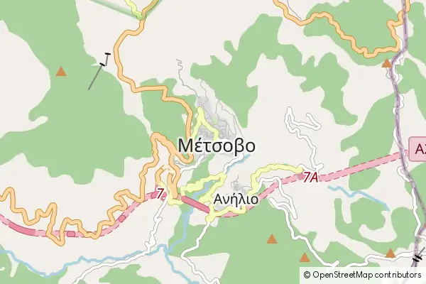 Karte Metsovo