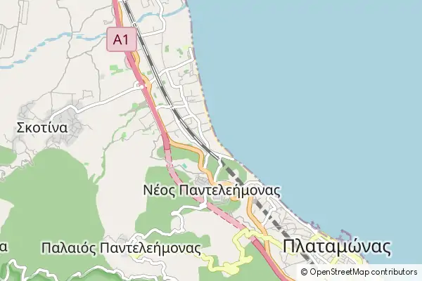 Karte: Paralia Panteleimonos • © OpenStreetMap contributors Karte Paralia Panteleimonos