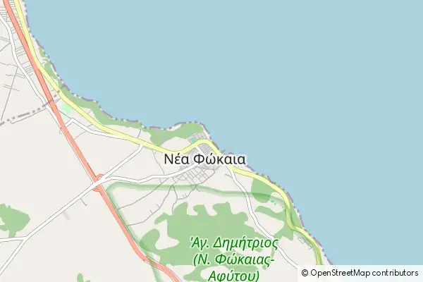 Karte Nea Fokea