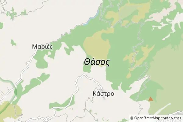 Karte Thassos Town (Limenas)