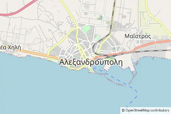 Karte Alexandroupolis