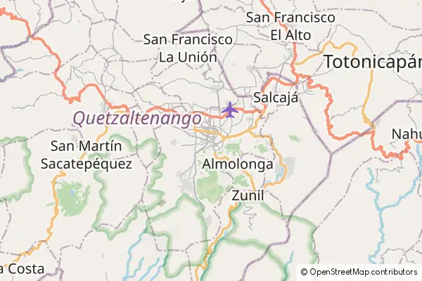 Karte Quetzaltenango