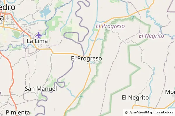 Karte: El Progreso • © OpenStreetMap contributors Karte El Progreso