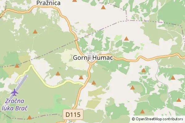 Karte Gornji Humac