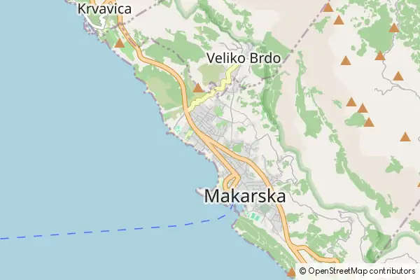 Karte Makarska