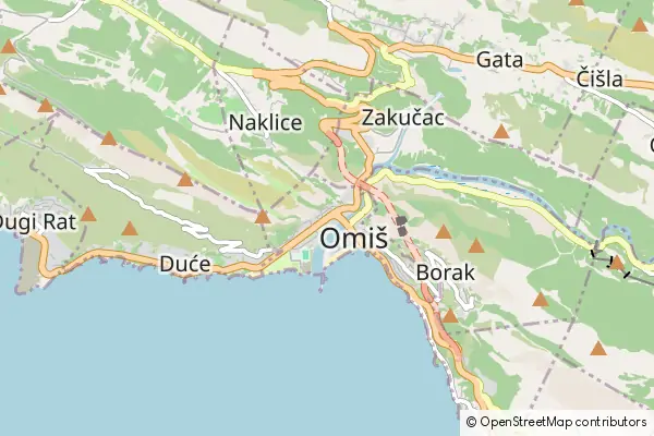 Karte Omiš