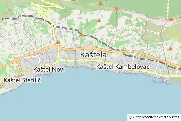 Karte Kastela