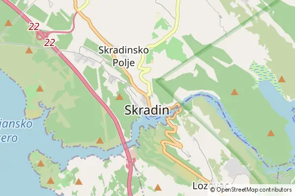 Karte Skradin