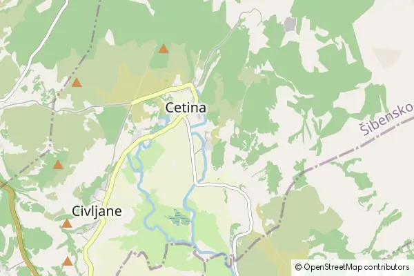 Karte Cetina