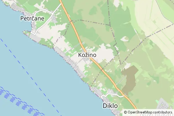 Karte Kožino